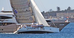 Hembusan angin mencapai 30kts di Mount Gay Round Barbados Race